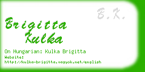 brigitta kulka business card